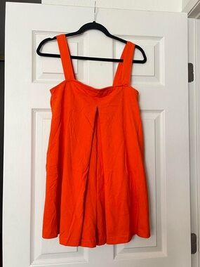 NEW never worn: Free People Cotton Nichola Romper Sleeveless Sweetheart Neckline